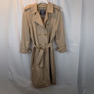 Burberrys London Vintage Plaid Lining Jacket Size L(12) In GUC